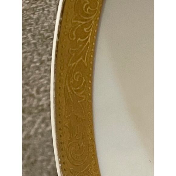 Set of 2 Mikasa Ivory China Colony Gold 5.5 Inch Round Fruit Bowls - Picture 4 of 9